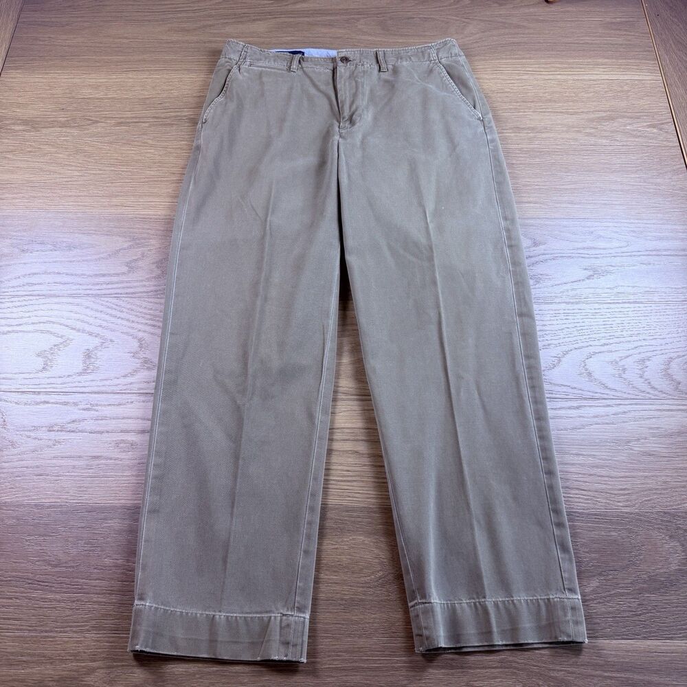 Vtg Polo Ralph Lauren Pants Men 33x30 Military GI Olive Chino Retro Cotton